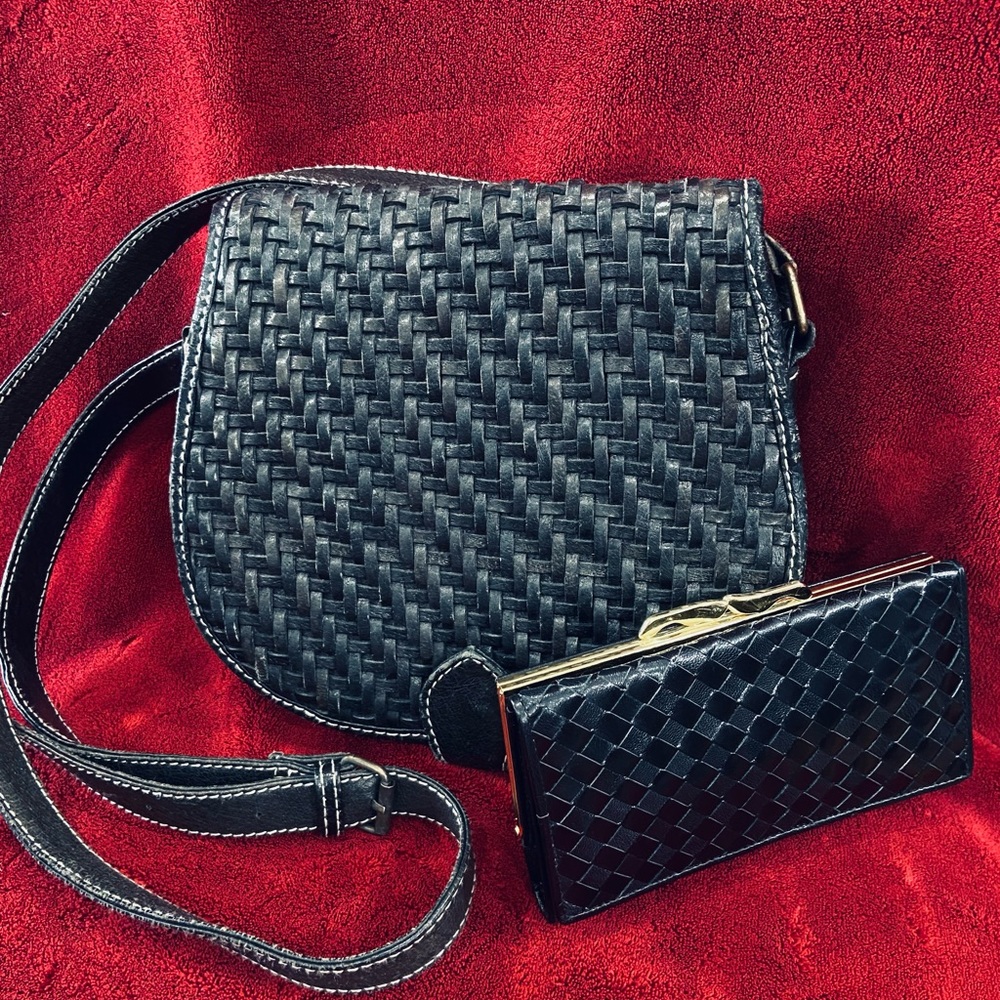 Genuine Leather Impo Saddle Bag & Wallet.